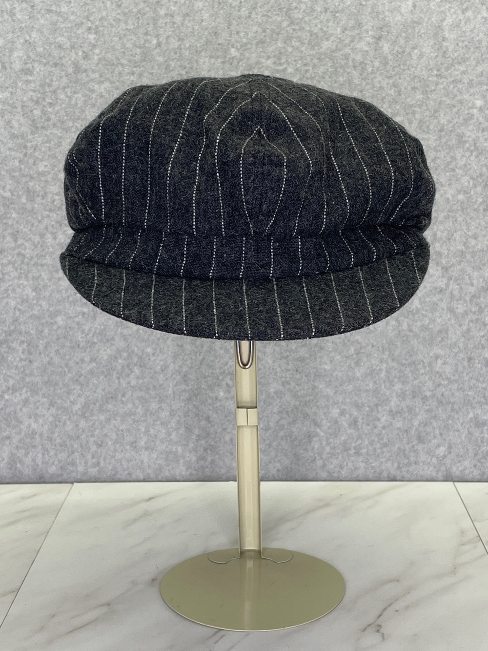 Vintage Y2K Style Newsboy Hat/Cap Chinese Dragon Hot Pink Lining Gray Pattern